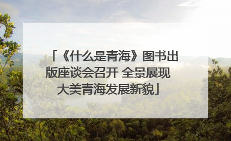 《什么是青海》图书出版座谈会召开 全景展现大美青海发展新貌