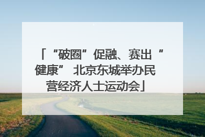 “破圈”促融、赛出“健康” 北京东城举办民营经济人士运动会