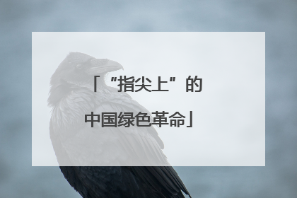 “指尖上”的中国绿色革命