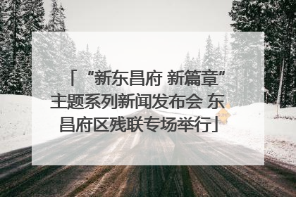 “新东昌府 新篇章”主题系列新闻发布会 东昌府区残联专场举行