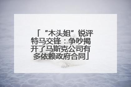 “木头姐”锐评特马交锋：争吵揭开了马斯克公司有多依赖政府合同