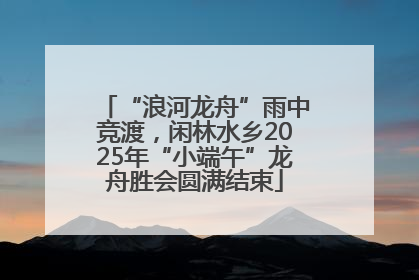 “浪河龙舟”雨中竞渡，闲林水乡2025年“小端午”龙舟胜会圆满结束
