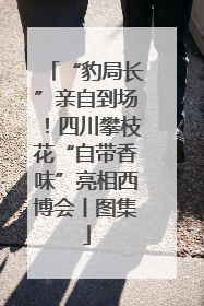 “豹局长”亲自到场！四川攀枝花“自带香味”亮相西博会丨图集