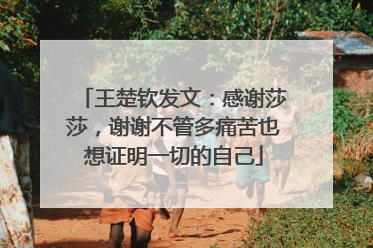 王楚钦发文：感谢莎莎，谢谢不管多痛苦也想证明一切的自己