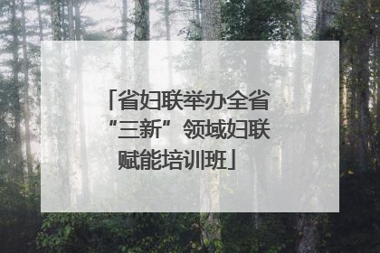 省妇联举办全省“三新”领域妇联赋能培训班