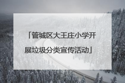 管城区大王庄小学开展垃圾分类宣传活动
