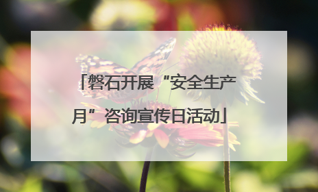 磐石开展“安全生产月”咨询宣传日活动
