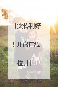 突传利好！开盘直线拉升