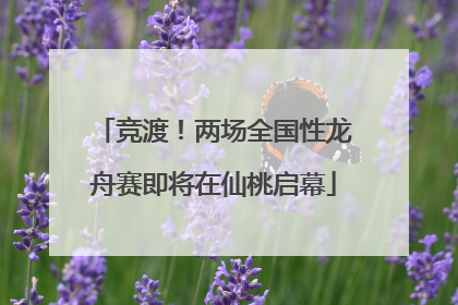 竞渡！两场全国性龙舟赛即将在仙桃启幕