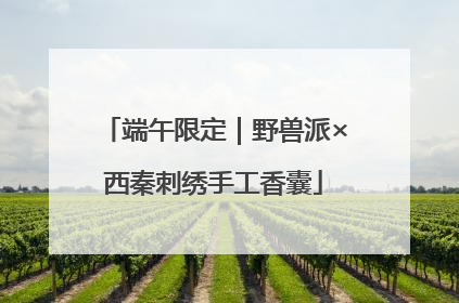 端午限定｜野兽派×西秦刺绣手工香囊