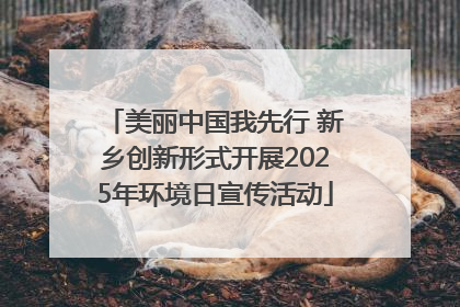 美丽中国我先行 新乡创新形式开展2025年环境日宣传活动
