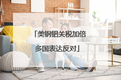 美钢铝关税加倍 多国表达反对