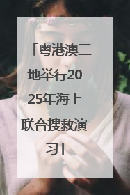 粤港澳三地举行2025年海上联合搜救演习