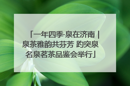 一年四季·泉在济南｜泉茶雅韵共芬芳 趵突泉名泉茗茶品鉴会举行
