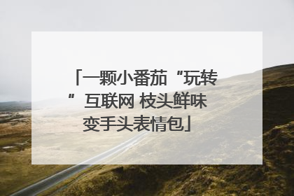 一颗小番茄“玩转”互联网 枝头鲜味变手头表情包