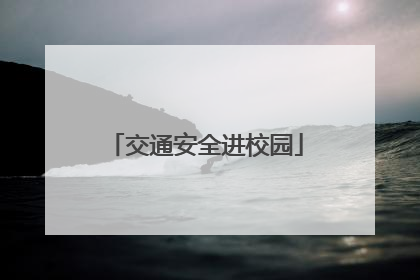 交通安全进校园