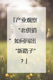 产业观察：“老供销”如何闯出“新路子”？