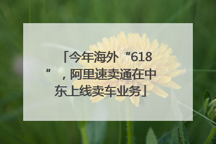 今年海外“618”，阿里速卖通在中东上线卖车业务