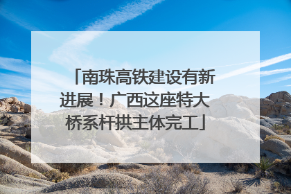 南珠高铁建设有新进展！广西这座特大桥系杆拱主体完工
