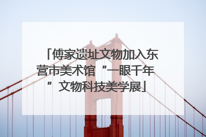 傅家遗址文物加入东营市美术馆“一眼千年”文物科技美学展
