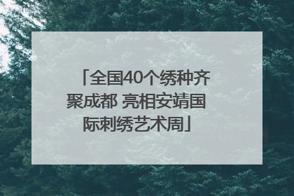 全国40个绣种齐聚成都 亮相安靖国际刺绣艺术周