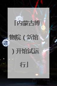 内蒙古博物院（新馆）开馆试运行
