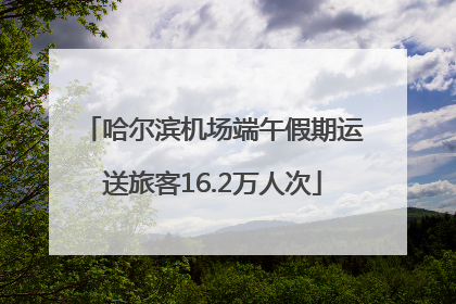哈尔滨机场端午假期运送旅客16.2万人次
