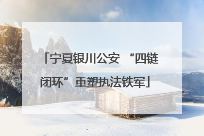 宁夏银川公安 “四链闭环”重塑执法铁军