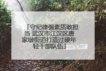 守纪律强素质敢担当 武汉市江汉区唐家墩街道打造过硬年轻干部队伍