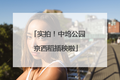 实拍！中坞公园京西稻插秧啦
