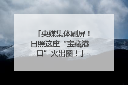 央媒集体刷屏！日照这座“宝藏港口”火出圈！