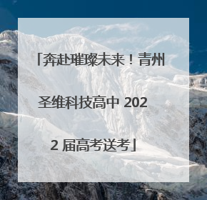 奔赴璀璨未来！青州圣维科技高中 2022 届高考送考