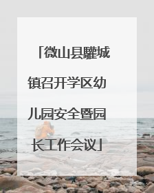 微山县驩城镇召开学区幼儿园安全暨园长工作会议