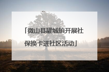 微山县驩城镇开展社保换卡进社区活动