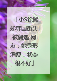 小S徐熙娣韩国街头被偶遇 网友：她身形消瘦，状态很不好