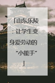 山东乐陵：让学生变身爱劳动的“小能手”