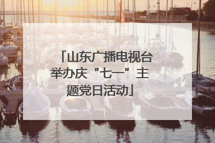 山东广播电视台举办庆“七一”主题党日活动