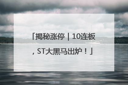 揭秘涨停｜10连板，ST大黑马出炉！