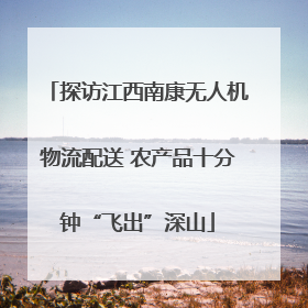 探访江西南康无人机物流配送 农产品十分钟“飞出”深山
