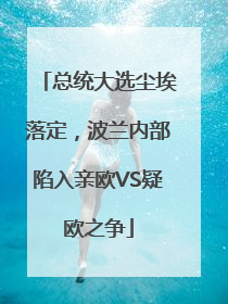 总统大选尘埃落定，波兰内部陷入亲欧VS疑欧之争