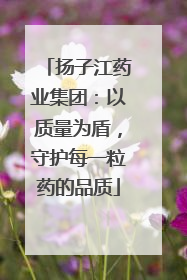 扬子江药业集团：以质量为盾，守护每一粒药的品质