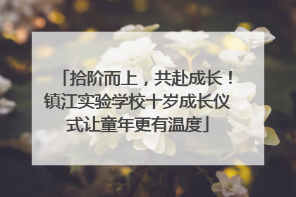 拾阶而上，共赴成长！镇江实验学校十岁成长仪式让童年更有温度