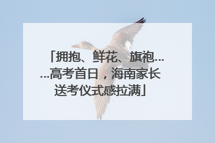 拥抱、鲜花、旗袍……高考首日，海南家长送考仪式感拉满