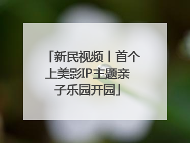 新民视频丨首个上美影IP主题亲子乐园开园