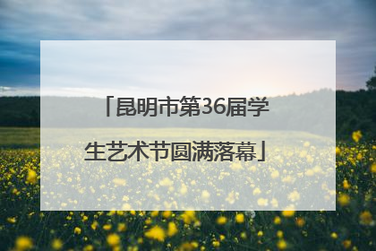 昆明市第36届学生艺术节圆满落幕
