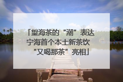 望海茶的“潮”表达 宁海首个本土新茶饮“又喝那茶”亮相