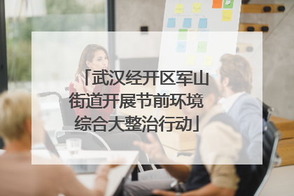 武汉经开区军山街道开展节前环境综合大整治行动