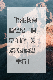 梧桐树保险经纪“桐星守护”关爱活动圆满举行