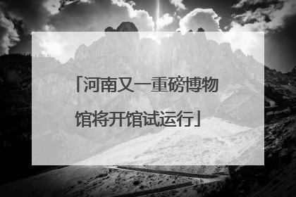 河南又一重磅博物馆将开馆试运行