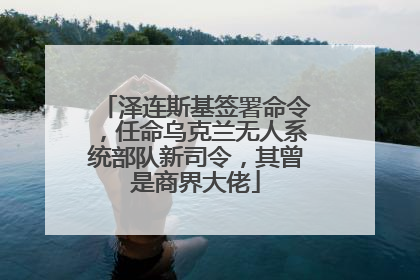 泽连斯基签署命令，任命乌克兰无人系统部队新司令，其曾是商界大佬